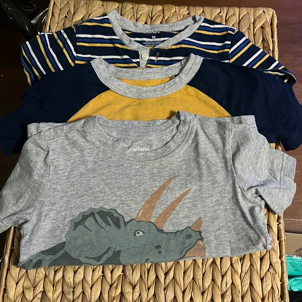 Carters 3T short sleeve set of 3